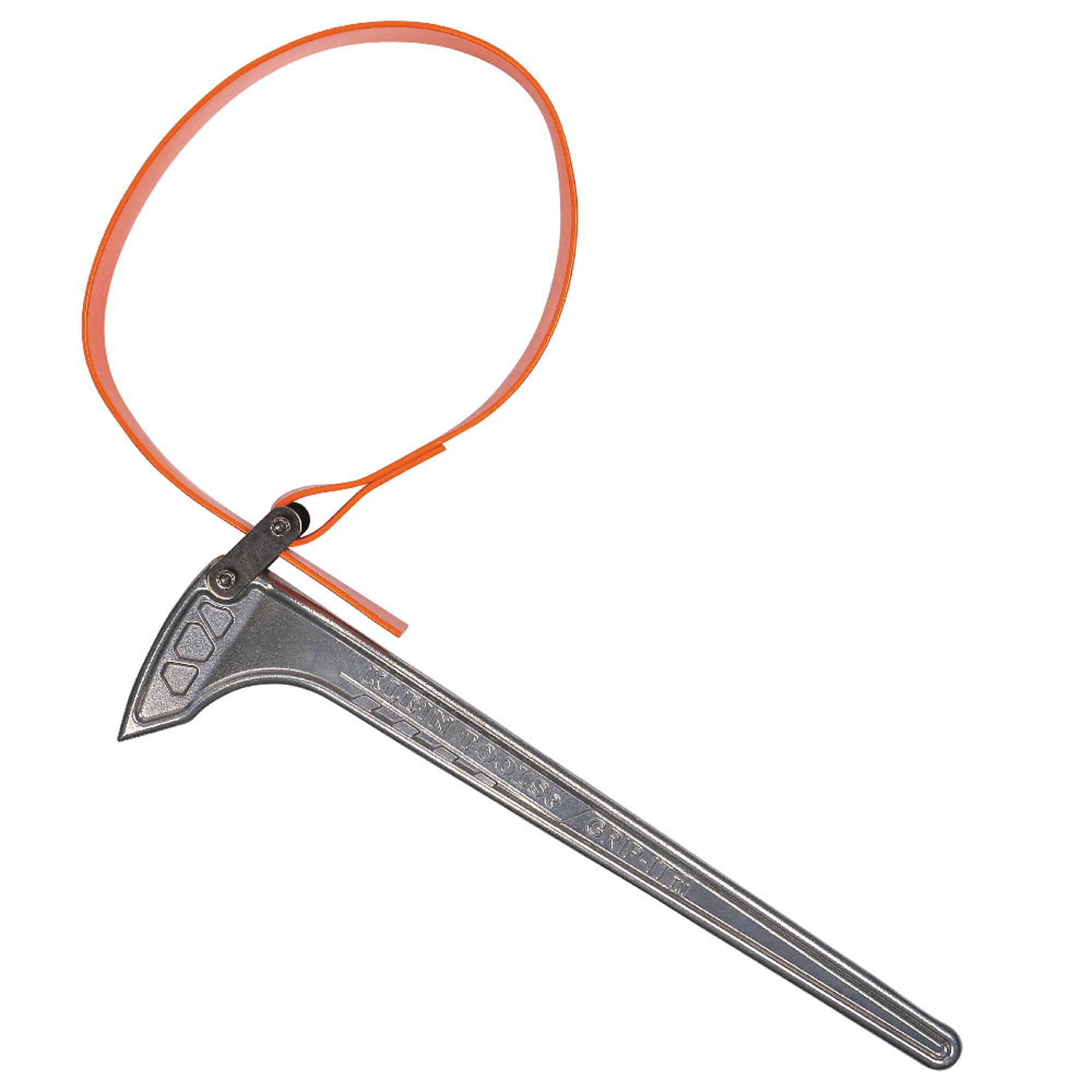 Klein Tools, Grip-It Strap Wrench, 3 to 10in., 18in. Handl, Model# S18HB